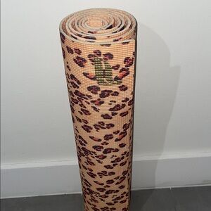 Fabletics leopard print yoga mat